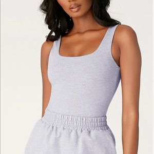 Meshki - Jaelyn Grey Marle Bodysuit